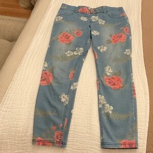 Hue Floral Blue Women's Jeans